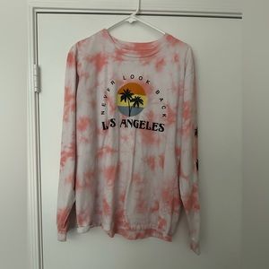 Never Look Back tie-dye, longsleeve shirt